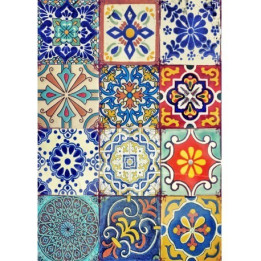 Papel de arroz azulejos